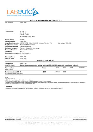 Multifunctional air sterilizer Zhongke test report